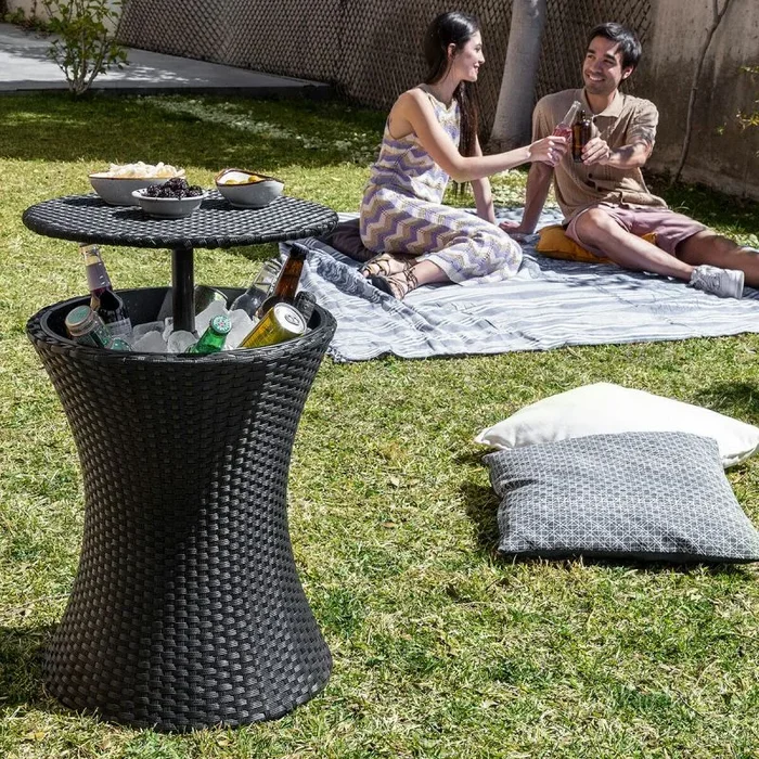 Mesa nevera para jardín 3 en 1 frizzble innovagoods