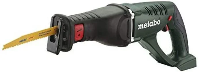 metabo 602269850 Sierra de Sable a bateria 18V Ah Li-Ion ASE 18 LTX con maletin, 600 W, 18 V, Negro, Verde