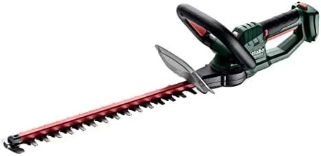Metabo Cortasetos a batería HS 18 LTX 45 Ligero y Silencioso para Setos y Arbustos sin Batería ni Cargador Cuchillas Láser Alta Protección