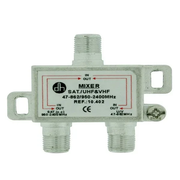 Mezclador / Diplexor Electro DH. Para señales de TV satélite y terrestre 10.402 8430552121373