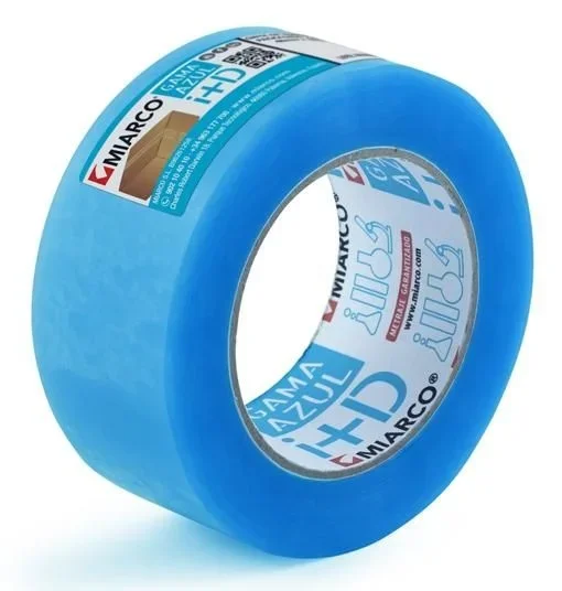 MIARCO 22744 – Cinta adhesiva BOPP con adhesivo base agua Gama Azul Transparente Pack-6 PV 48mm x 66m