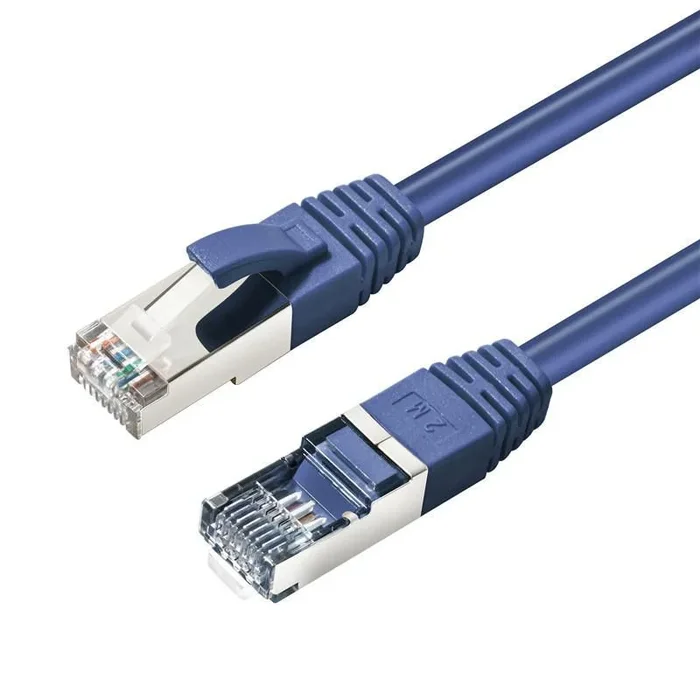 MicroConnect CAT6A S/FTP 2m Blue LSZH Shielded Network Cable, LSZH, AWG26 CU