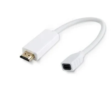 Microconnect HDMMDP adaptador de cable de vídeo 0,1 m HDMI tipo A (Estándar) Mini DisplayPort Blanco