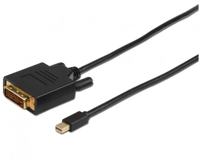 Microconnect MDPDVI1B adaptador de cable de vídeo 1 m Mini DisplayPort DVI-D Negro