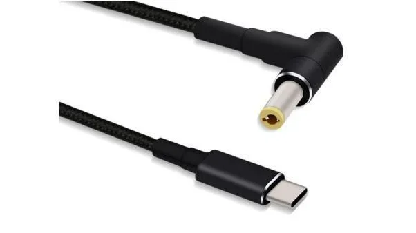 Microconnect USBC-DC-5A-20V cambiador de género para cable 5.5*2.5 Negro