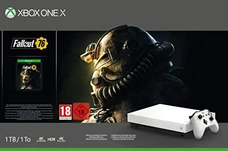 Microsoft xbox one x robot white incl. fallout 76 usk 18