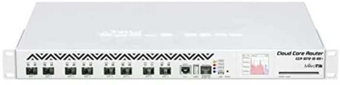 Mikrotik ccr1072-1g-8s+ cloud core router 1072-1g-8s+ with tilera tile-gx72 cpu (72-cores, 1.2ghz per core), 16gb ram, 8xsfp+ ca