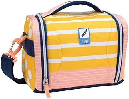 Milan bolsa isotérmica porta alimentos gran capacidad 5l serie especial swins 2 rosa/amarillo merendera fiambrera