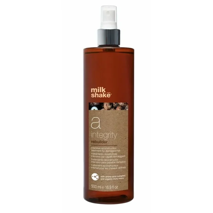 Milk shake, integrity reconstruction system rebuilder no.a, hyaluronic acid, hair lotion treatment, for repairing, 500 ml