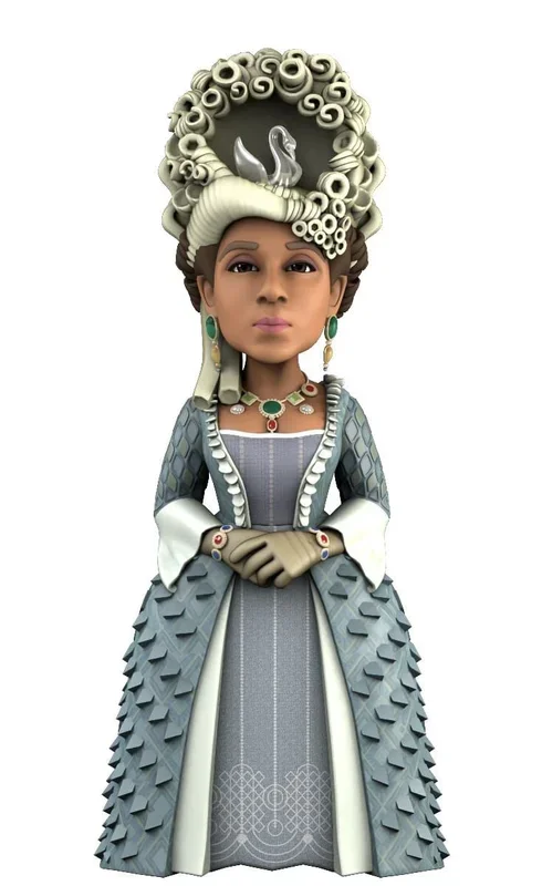 MINIX Bandai Figura de colección 12 cm, Los Bridgerton, Reina Charlotte, Coleccionables para Exhibición, Idea de Regalo, Juguetes para Niños y Adultos, Fans De TV (MN16495)