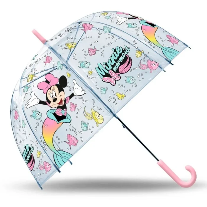 Minnie paraguas transparente campana manual 72 cm
