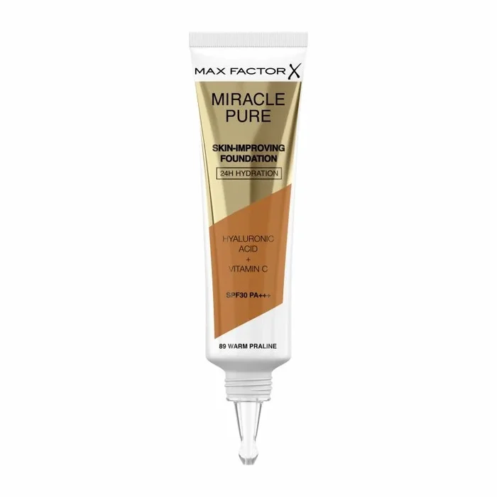 Miracle pure skin-improving foundation 24h hydration spf30 #89-warm praline 30 ml