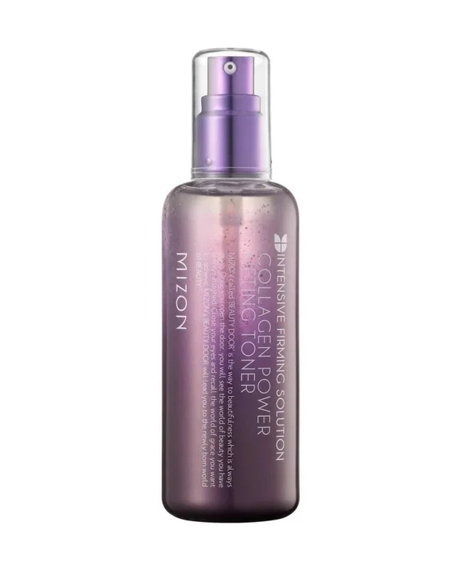 Mizon Tónico facial Power Lifting al Colágeno (120ml) Tónico, hidratante, revitalizante, tónico potenciador para pieles secas y envejecidas (Collagen Power Lifting Toner)