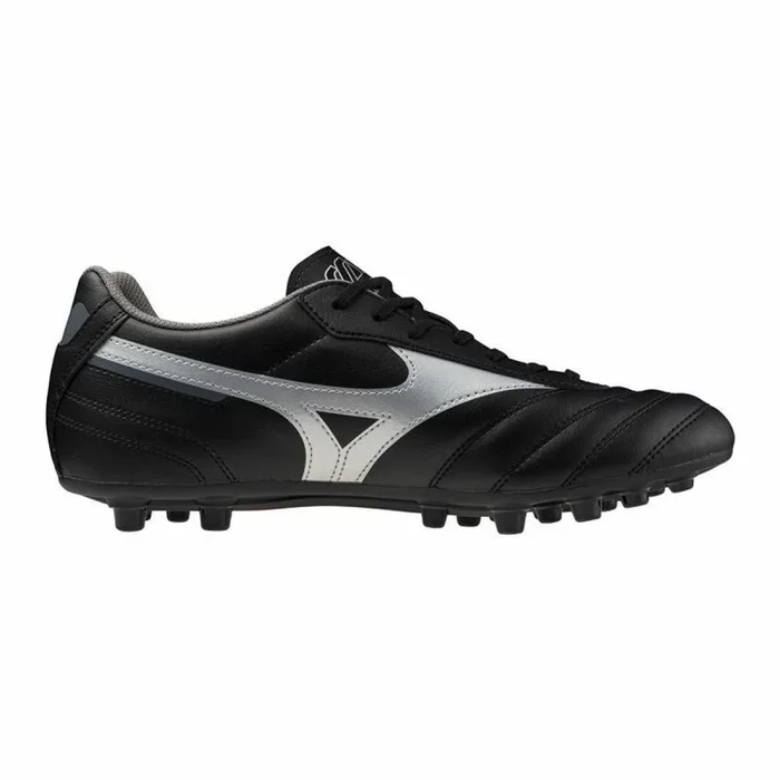 Mizuno Morelia II Club AG – Zapatillas de fútbol para hombre aptas para hierba sintética, negro/plateado, 39 EU