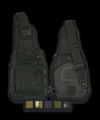 Mochila Barbaric de nylon 600D de color verde con cremallera y capacidad de 4 litros