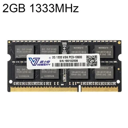 Módulo de Memoria RAM Vaseky 2GB 1333MHz PC3-10600 DDR3 para Computadora Portátil