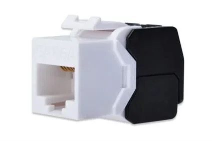 Módulo Keystone DIGITUS – Cat-6A – No apantallado – RJ45 – Clase EA – 500 MHz -10GBase-T – Herramienta de montaje Libre – Blanco