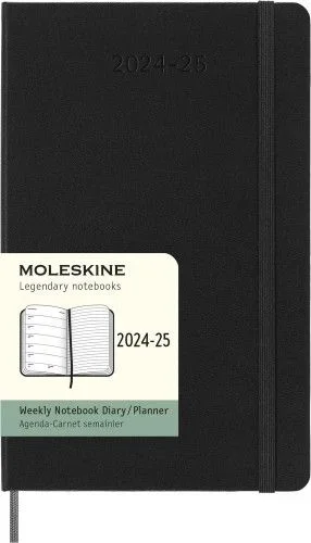 Moleskine Cuaderno Clásico con Hojas Rayadas, Tapa Blanda y Cierre Elástico, Color Negro, Tamaño Extra Grande 19 x 25 cm, 192 Hojas