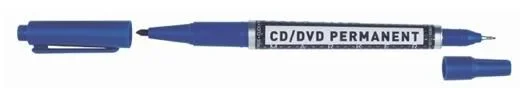 Molin RCD222-12-3 Marcador de CD / DVD, doble punta Azul Caja de 12