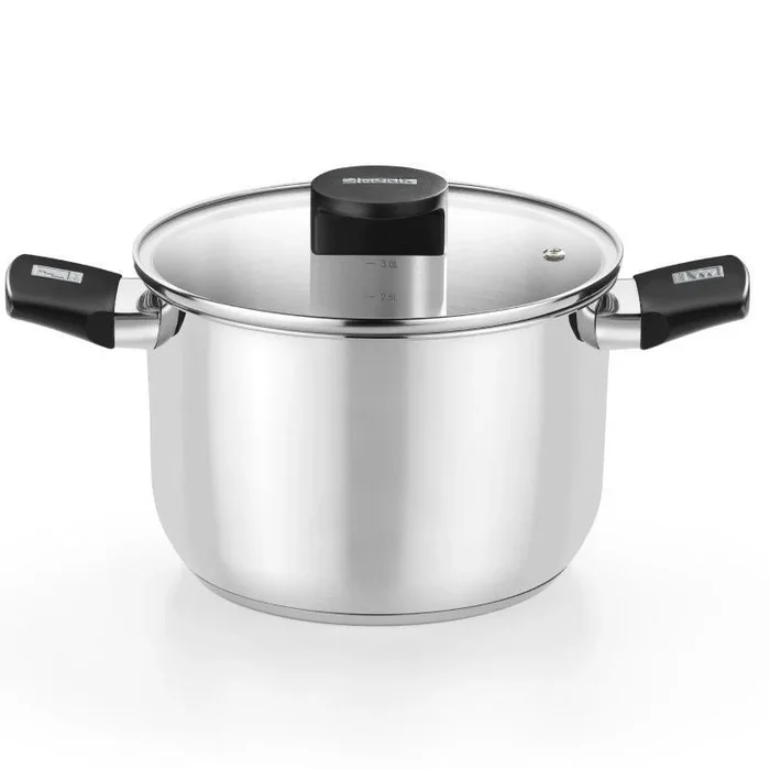 MONIX OLLA ELITE INOX M240220/ 20CM/ 4L/ ACERO INOXIDABLE/ APTA PARA INDUCCIÓN