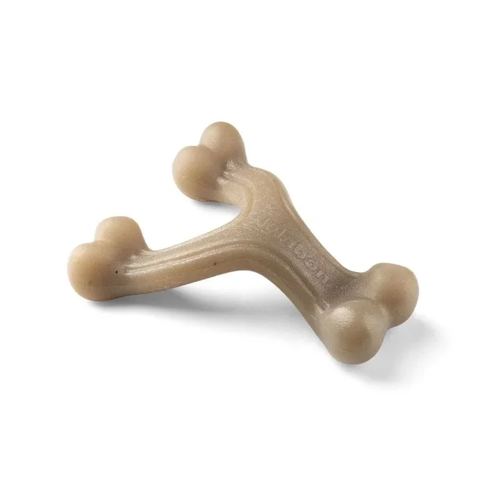 Mordedor de perro nylabone marrón manteca de cacahuete s