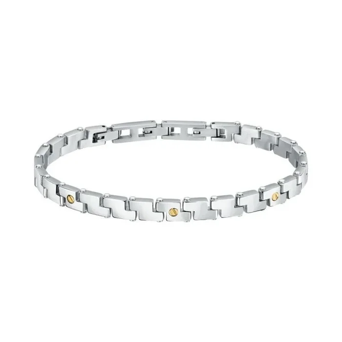 Morellato Gold Pulsera Hombre de acero, oro amarillo de 18k – SATM17
