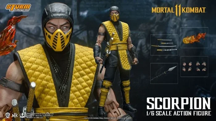 Mortal kombat 11 figura 1/6 scorpion 32 cm