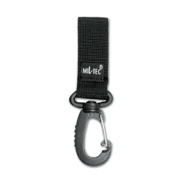 Mosquetón Negro Tejido y ABS Mil-Tec 90496
