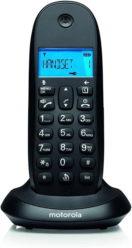 MOTOROLA C1001 LB+ Telefono DECT – Color Negro (Black)