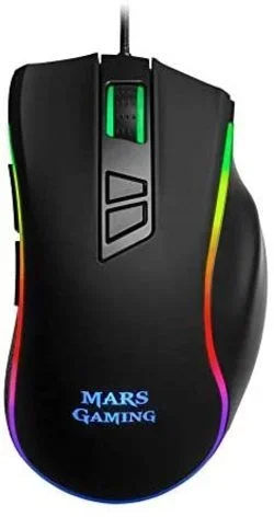 Mouse mars gaming mm318 optico pixart 24.000dpi software gaming keys mecanicos omron programables iluminacion chroma rgb laterales intercambiables