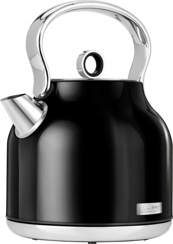 MPM MCZ-98 Hervidor De Agua Eléctrico Inalámbrico, Diseño Moderno, 1,7 litros, Filtro Anti Cal, Acero Inoxidable, Base 360º, Protección contra Ebullición en Seco, 3000 W, Negro