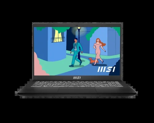 MSI Modern 15 B12M-025XES – Ordenador portátil Ultraligero 15.6″ FHD (Alder Lake i5-1235U, 8 RAM, 512GB SSD, Iris Xe Graphics, Sin Sistema operativo) Classic Black – Teclado QWERTY español