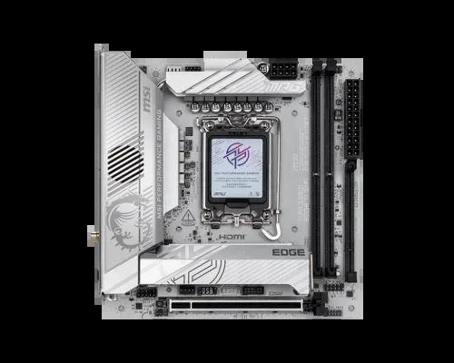 MSI MPG Z890I Edge TI WiFi Placa Base, Mini-ITX – Soporta Procesadores Intel Core Ultra (Serie 2), LGA 1851-110A SPS VRM, DDR5 Memory Boost (8600+ MT/s OC), PCIe 5.0 x16, M.2 Gen5, Wi-Fi 7, 5G LAN