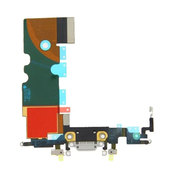 mstr Puerto de carga Audio Flex Cable para iPhone 8 Color Blanco