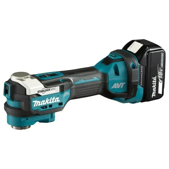 Multiherramienta Inalámbrica Makita DTM52RFJX1 18V 2×3.0Ah Starlock Max para corte y lijado precisos en madera y metal