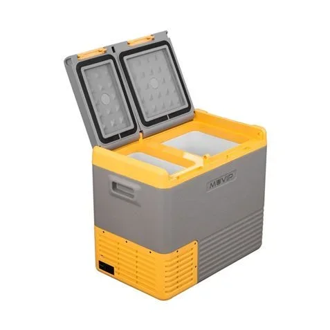 Muvip nevera portatil con compresor 40 litros doble zona – asas de transporte – compresor silencioso – color gris