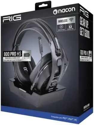 NACON RIG 800 PRO HS Auriculares Inalámbrico Diadema Juego Base de carga Negro