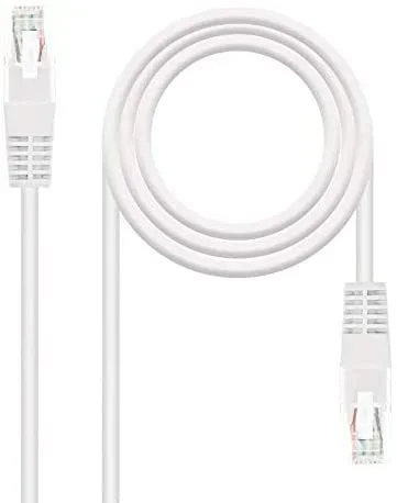 Nanocable cable de red latiguillo rj45 cat.5e utp awg24 7m – color blanco