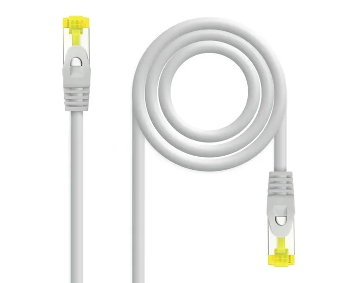 Nanocable Cable de red latiguillo RJ45 LSZH Cat.6A SFTP AWG26, Gris, 7.0 m