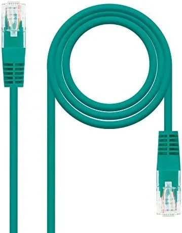 Nanocable Cable Red Latiguillo RJ45 CAT.6 UTP AWG24, Verde, 30 cm
