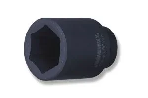 Nasadka Impacto Larga Jonnesway 1″ 30mm, 6 Ángulos, Cr-Mo, Alta Resistencia, Ideal para Trabajos Pesados, Durabilidad Extrema, Herramienta Profesional para Talleres