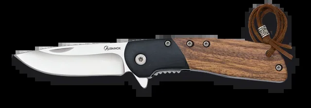 Navaja Albainox Madera Negra / Zebra. H: