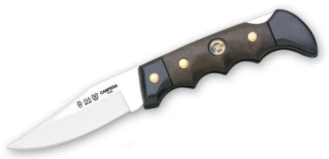 Navaja Campera 721 Miguel Nieto de 14,5 cms, con hoja de acero de 6,5 cms con mango de Cromo duro y cachas ABS