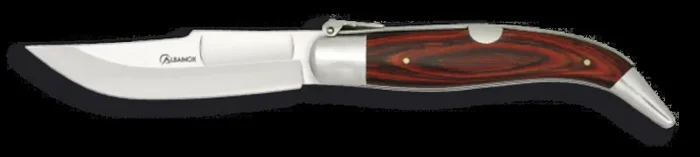 Navaja de Teja Martinez Albainox Nº 00 con Mango Stamina Roja y Hoja de Acero Inox de 7 cm, en caja de presentación 01162