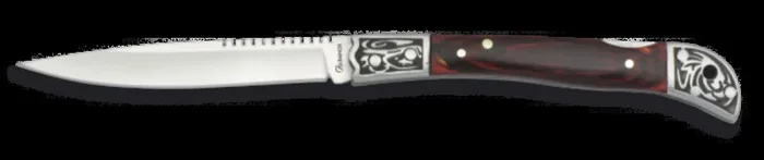 Navaja Estilete Martinez Albainox Pakkawood, con Bloqueo, Mango de Stamina, Hoja de Acero Inox de 8,6 cm, en caja a color 19715