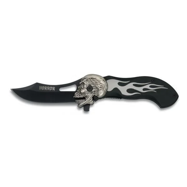 Navaja Táctica Martinez Albainox Horror con Mango de Aluminio y Hoja de Acero Inox de 8 cm , en caja a color 19112