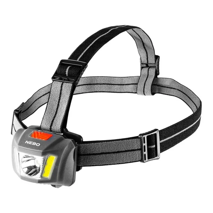 NEBO Einstein 250 lúmenes – linterna con inclinación ajustable, múltiples modos de luz y diadema cómoda – Accesorios para acampar y caminar – Faro para correr al aire libre y deportes
