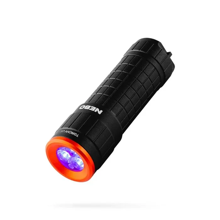 NEBO Torchy UV – Linterna de Inspección de Luz Negra UV – Compacta, Mini de Mano Portátil a Batería Con Luz Ultra Violeta Para Trabajo Manual e Inspección de Cerca