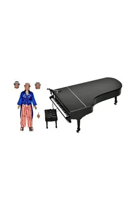 NECA Figura de acción de Elton John & Piano Live 1976 de plástico, Caja de Regalo.