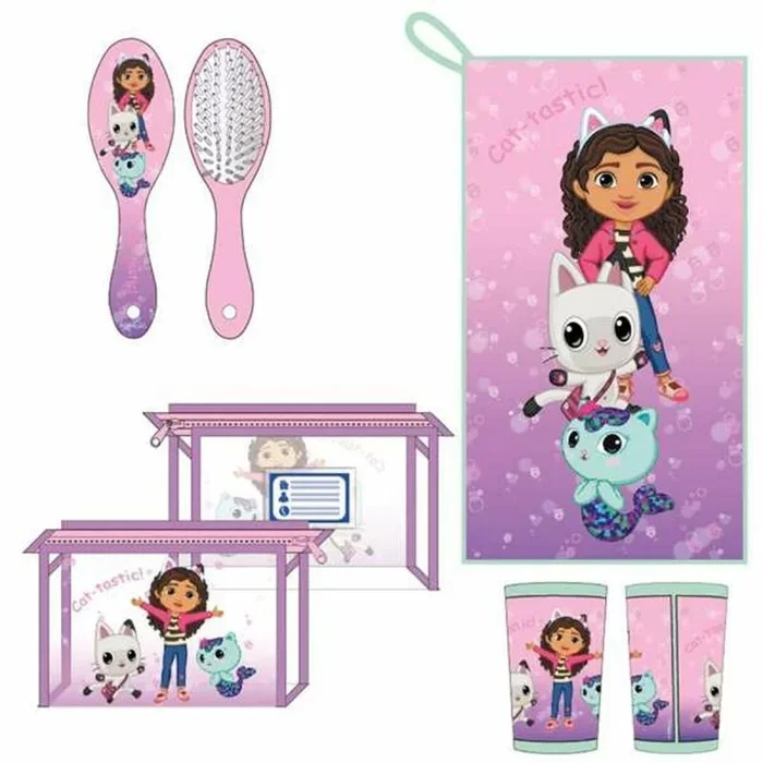 Neceser de viaje gabby’s dollhouse rosa 23 x 15 x 8 cm